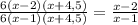 \frac{6(x-2)(x+4,5)}{ 6(x-1)(x+4,5)}=\frac{x-2}{x-1}