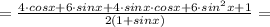 = \frac{4\cdot cosx+6\cdot sinx+4\cdot sinx\cdot cosx+6\cdot sin^{2}x +1}{2(1+sinx)} =