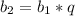 b_{2}=b_{1}*q