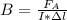 B=\frac{F_A}{I*зl}