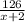 \frac{126}{x+2}