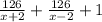 \frac{126}{x+2}+\frac{126}{x-2}+1