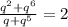 \frac{q^2+q^6}{q+q^5}=2