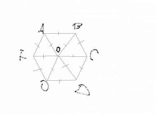 Дан правильный шестиугольник abcdef найдите ab если ad=36