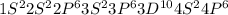 1S^22S^22P^63S^23P^63D^{10}4S^24P^6