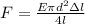 F= \frac{ E\pi d^{2}зl}{4l}