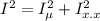 I^2=I^2_{е}+I^2_{x.x}