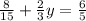 \frac{8}{15}+\frac{2}{3}y=\frac{6}{5}