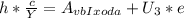 h*\frac{c}{Y}=A_{vbIxoda}+U_3*e