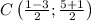 C\left(\frac{1-3}{2};\frac{5+1}{2}\right)