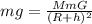 mg=\frac{MmG}{(R+h)^{2}}