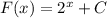 F(x)=2^x+C