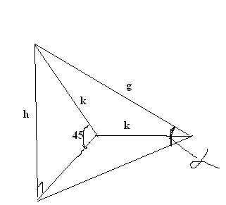 Катет прямоугольного равнобедренного треугольникалежит в плоскости, а другой катет наклонён к плоско
