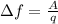 зf=\frac{A}{q}