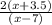 \frac{2(x+3.5)}{(x-7)}