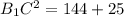 B_1C^2=144+25