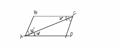Дан параллелограмм авсd.угол вас равен 30 градусов.угол саd равен 20 градусов.найдите углы всd и вса