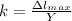 k=\frac{зl_{max}}{Y}