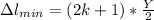 зl_{min}=(2k+1)*\frac{Y}{2}