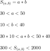 S_{(a,b)} = a*b\\\\30