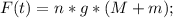 F(t)=n*g*(M+m);\\