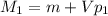 M_{1}=m+Vp_1