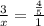 \frac{3}{x}= \frac{\frac{4}{5}}{1}