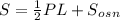 S=\frac{1}{2}PL+S_o_s_n