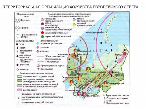 Территориальная структура хозяйства европейского севера!