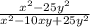 \frac{x^2-25y^2}{x^2-10xy+25y^2}