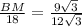 \frac{BM}{18}=\frac{9\sqrt3}{12\sqrt3}