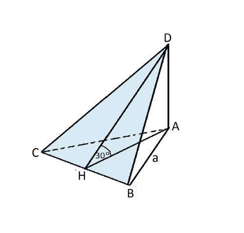 1. основанием пирамиды dabc является правильный треугольник авс, сторона которого равна а. ребро da