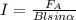 I=\frac{F_A}{Blsin\alpha}