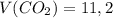 V(CO_2)=11,2