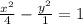 \frac{x^2}{4}-\frac{y^2}{1}=1