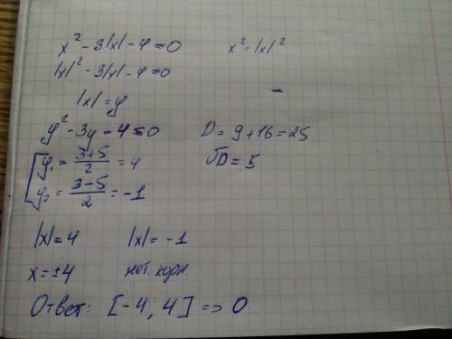 Найдите сумму целых решений неравенства x²-3[x]-4≤0