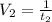 V_{2} = \frac{1}{t_{2}}