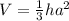 V=\frac{1}3ha^2