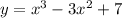 y=x^3-3x^2+7