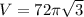 V=72\pi \sqrt3