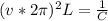 (v*2\pi)^2L=\frac{1}{C}