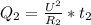 Q_{2}=\frac{U^{2}}{R_{2}}*t_{2}