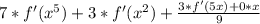 7*f'(x^5)+3*f'(x^2)+\frac{3*f'(5x)+0*x}{9}