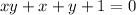 xy+x+y+1=0