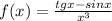 f(x) = \frac{tgx-sinx}{x^3}