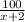 \frac{100}{x+2}