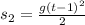 s_2=\frac{g(t-1)^2}{2}