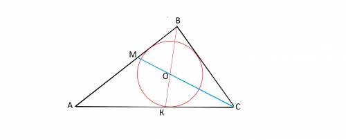 Дан треугольник авс такой, что ав=15см, вс=12см и ас=18см. вычислить, в каком отношении центр вписан