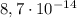 8,7\cdot 10^{-14}