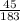 \frac{45}{183}